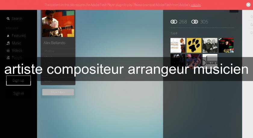 artiste compositeur arrangeur musicien artiste compositeur arrangeur musicien