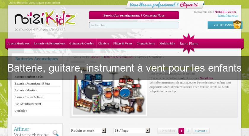 Batterie, guitare, instrument à vent pour les enfants Batterie, guitare, instrument à vent pour les enfants