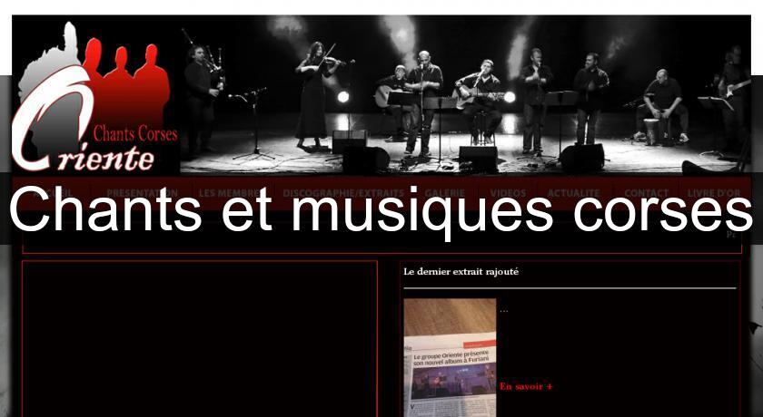 Chants et musiques corses Chants et musiques corses
