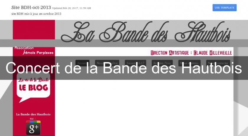 Concert de la Bande des Hautbois Concert de la Bande des Hautbois