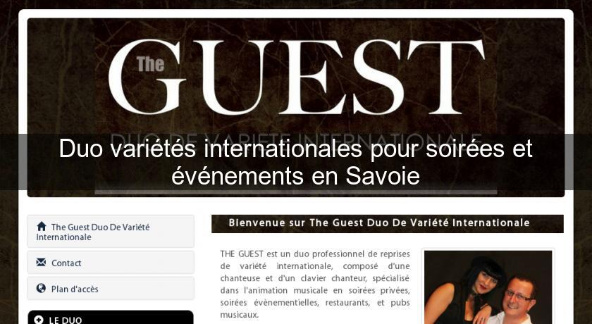Duo variétés internationales pour soirées et événements en Savoie Duo variétés internationales pour soirées et événements en Savoie