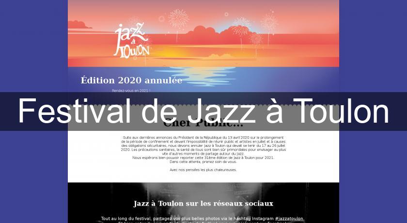 Festival de Jazz à Toulon Festival de Jazz à Toulon