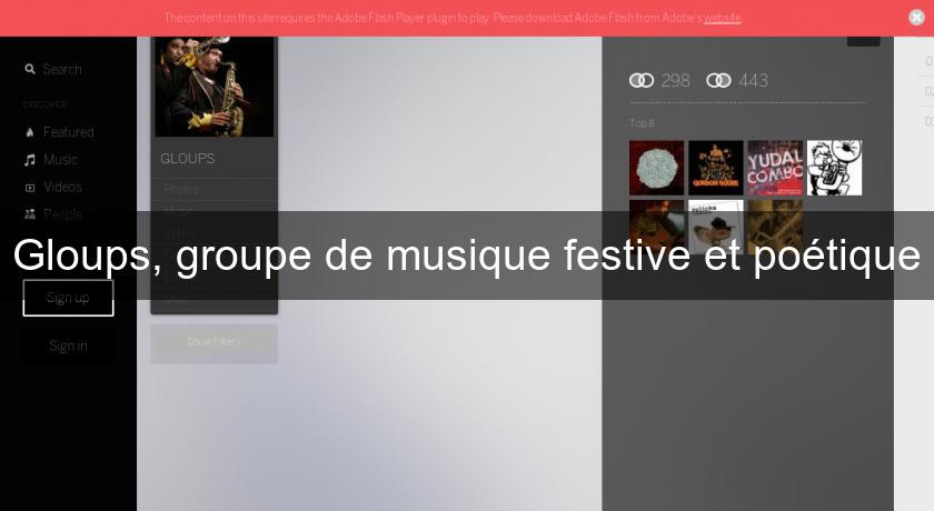 Gloups, groupe de musique festive et poétique Gloups, groupe de musique festive et poétique