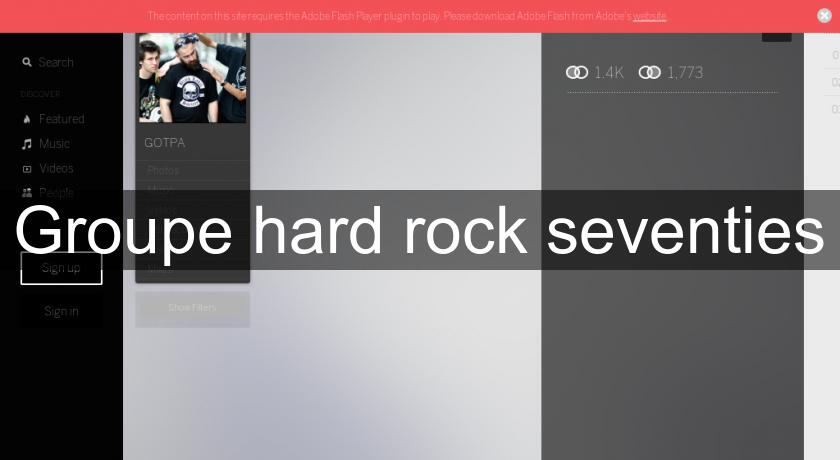 Groupe hard rock seventies Groupe hard rock seventies