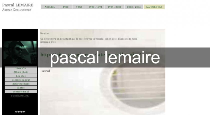 pascal lemaire pascal lemaire