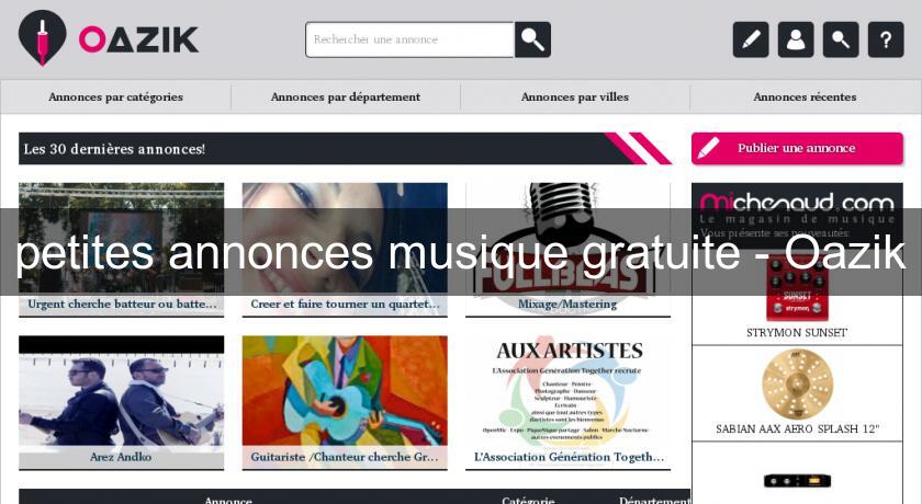 petites annonces musique gratuite - Oazik petites annonces musique gratuite - Oazik