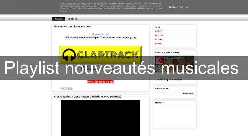 Playlist nouveautés musicales Playlist nouveautés musicales