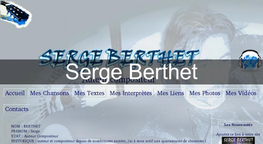 Serge Berthet Serge Berthet