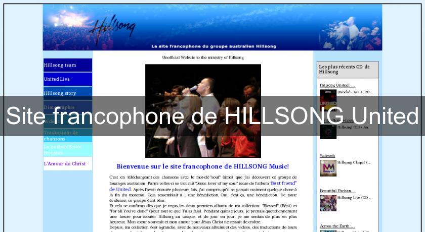 Site francophone de HILLSONG United Site francophone de HILLSONG United