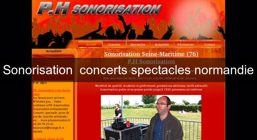 Sonorisation concerts spectacles normandie Sonorisation concerts spectacles normandie