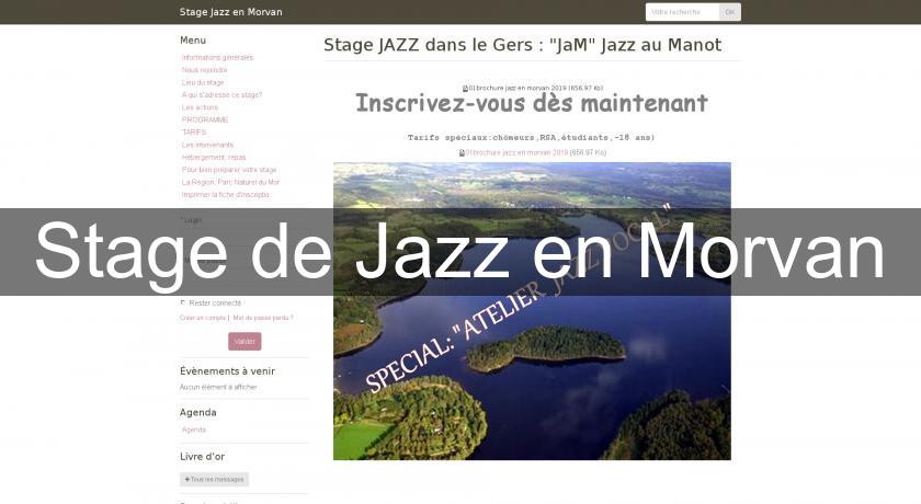 Stage de Jazz en Morvan Stage de Jazz en Morvan