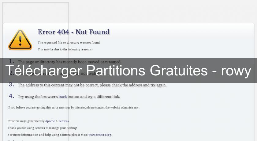 Télécharger Partitions Gratuites - rowy Télécharger Partitions Gratuites - rowy