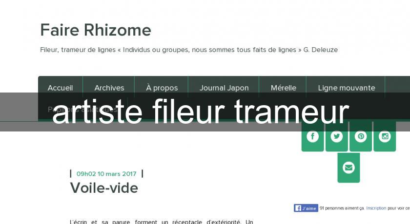 artiste fileur trameur artiste fileur trameur