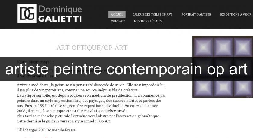 artiste peintre contemporain op art artiste peintre contemporain op art