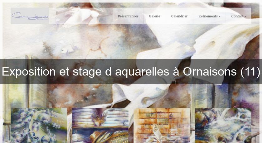 Exposition et stage d'aquarelles à Ornaisons (11) Exposition et stage d'aquarelles à Ornaisons (11)