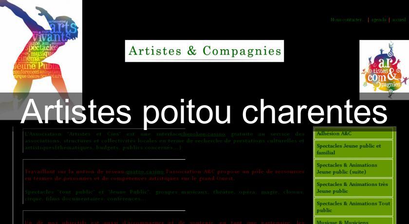 Artistes poitou charentes Artistes poitou charentes