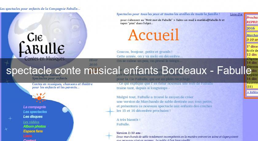 spectacle conte musical enfants Bordeaux - Fabulle spectacle conte musical enfants Bordeaux - Fabulle