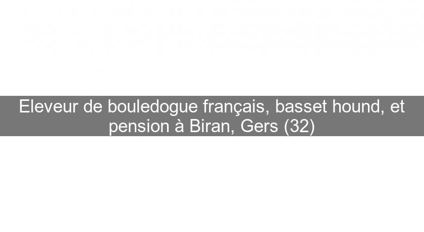 Eleveur de bouledogue français, basset hound, et pension à Biran, Gers (32) Eleveur de bouledogue français, basset hound, et pension à Biran, Gers (32)