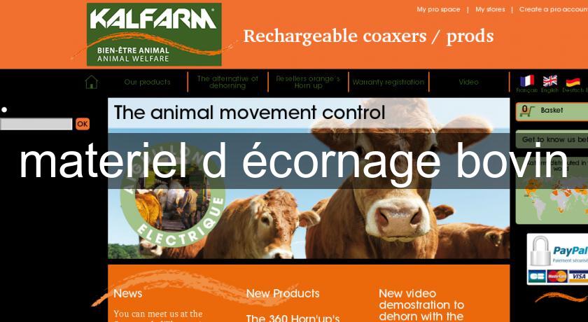 materiel d'écornage bovin materiel d'écornage bovin