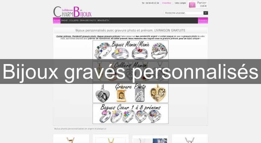 Bijoux gravés personnalisés Bijoux gravés personnalisés