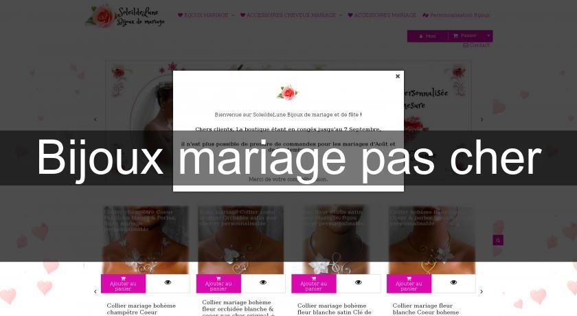 Bijoux mariage pas cher Bijoux mariage pas cher