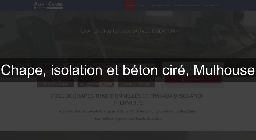 Chape, isolation et béton ciré, Mulhouse Chape, isolation et béton ciré, Mulhouse