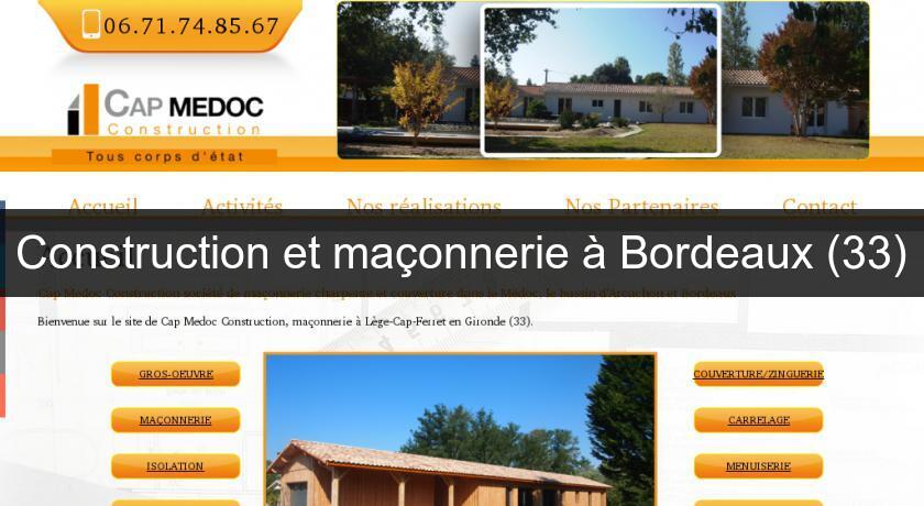 Construction et maçonnerie à Bordeaux (33) Construction et maçonnerie à Bordeaux (33)