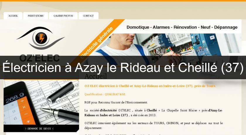 Électricien à Azay le Rideau et Cheillé (37) Électricien à Azay le Rideau et Cheillé (37)