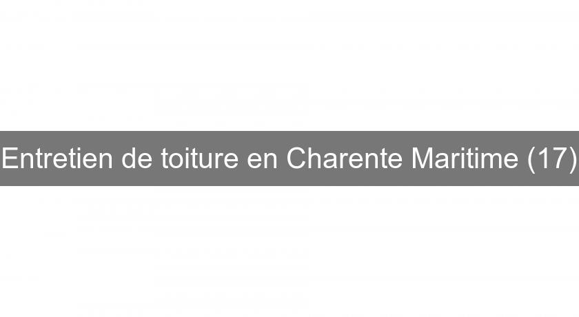 Entretien de toiture en Charente Maritime (17) Entretien de toiture en Charente Maritime (17)