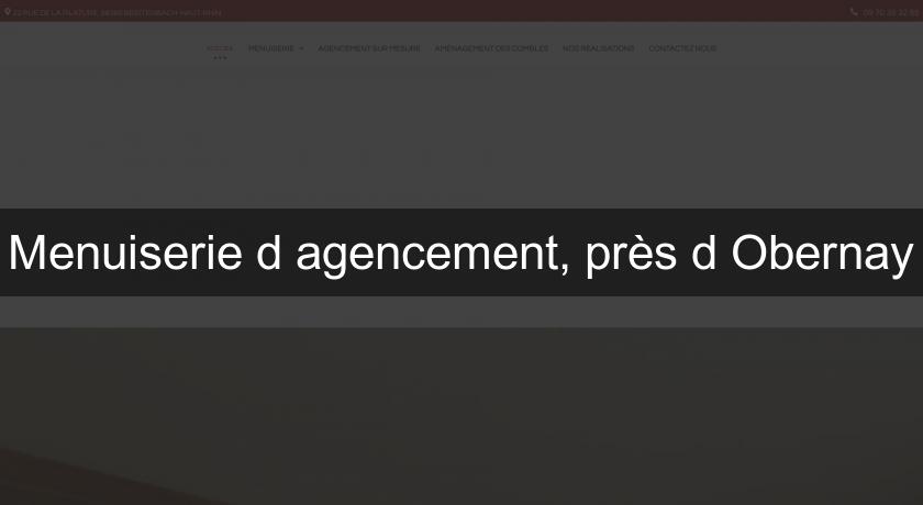 Menuiserie d'agencement, près d'Obernay Menuiserie d'agencement, près d'Obernay