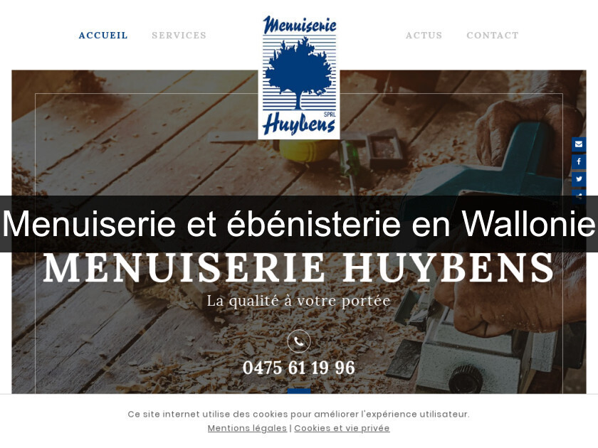 Menuiserie et ébénisterie en Wallonie Menuiserie et ébénisterie en Wallonie