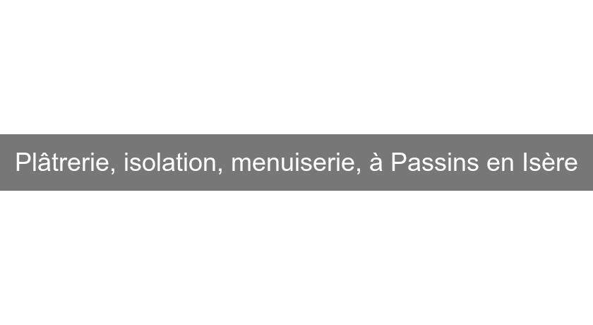 Plâtrerie, isolation, menuiserie, à Passins en Isère Plâtrerie, isolation, menuiserie, à Passins en Isère
