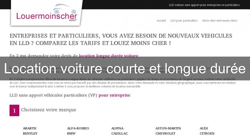 Location voiture courte et longue durée Location voiture courte et longue durée