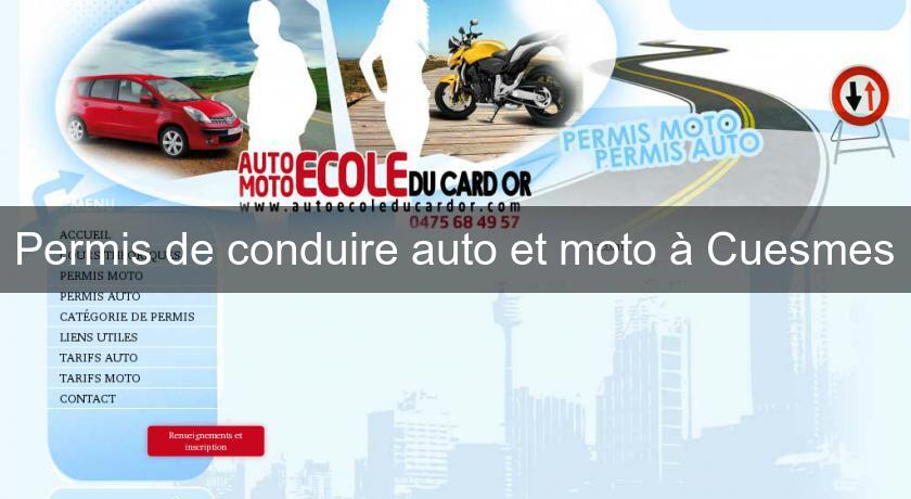 Permis de conduire auto et moto à Cuesmes Permis de conduire auto et moto à Cuesmes