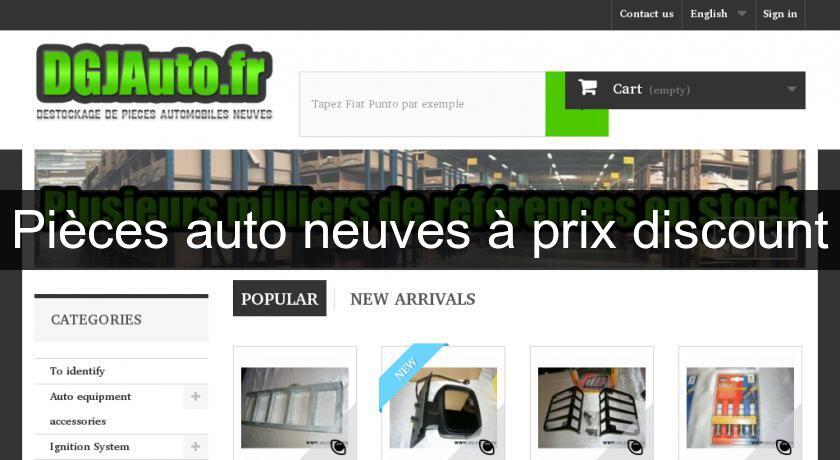 Pièces auto neuves à prix discount Pièces auto neuves à prix discount