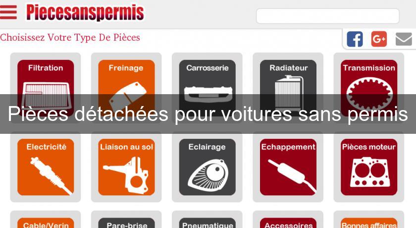 Pièces détachées pour voitures sans permis Pièces détachées pour voitures sans permis