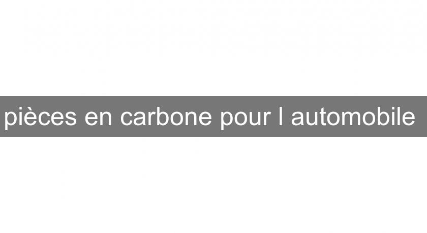 pièces en carbone pour l'automobile pièces en carbone pour l'automobile