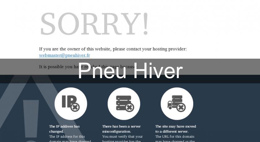 Pneu Hiver Pneu Hiver