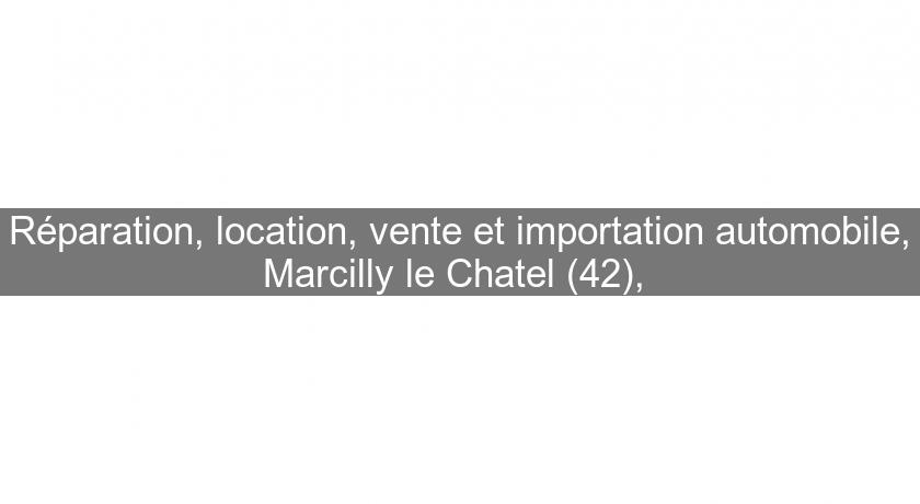 Réparation, location, vente et importation automobile, Marcilly le Chatel (42), Réparation, location, vente et importation automobile, Marcilly le Chatel (42),