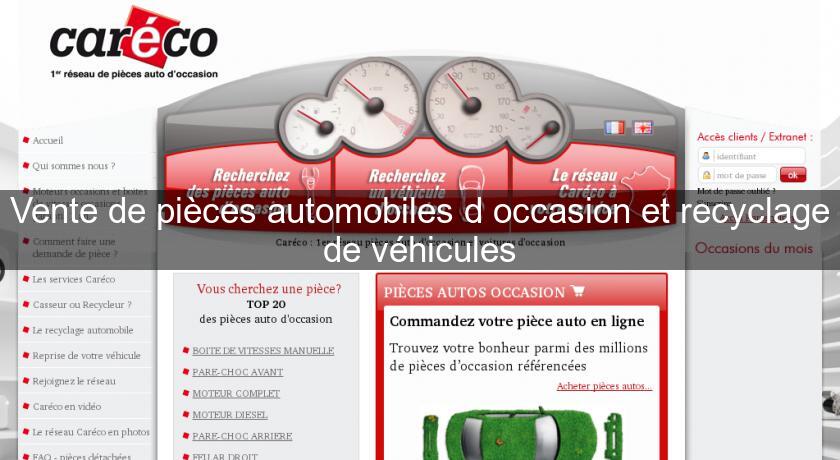 Vente de pièces automobiles d'occasion et recyclage de véhicules Vente de pièces automobiles d'occasion et recyclage de véhicules