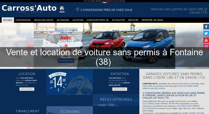 Vente et location de voiture sans permis à Fontaine (38) Vente et location de voiture sans permis à Fontaine (38)