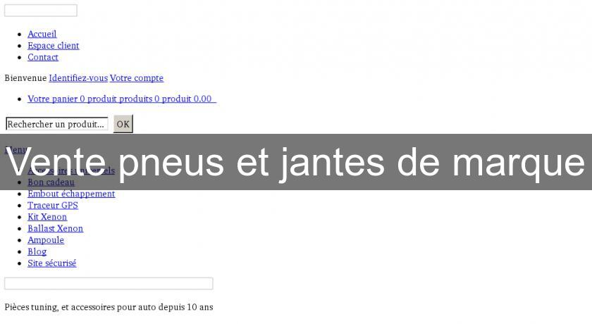 Vente pneus et jantes de marque Vente pneus et jantes de marque
