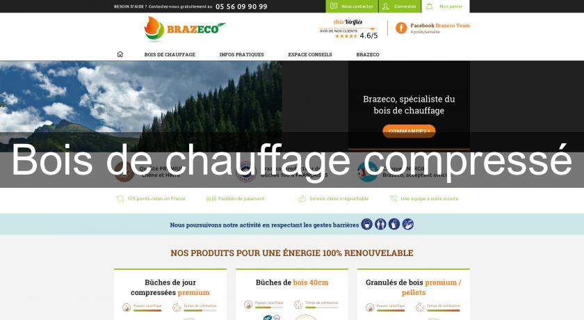 Bois de chauffage compressé Bois de chauffage compressé