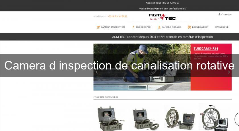 Camera d'inspection de canalisation rotative Camera d'inspection de canalisation rotative