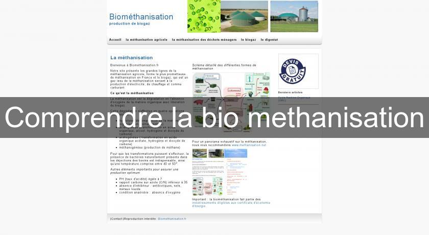 Comprendre la bio methanisation Comprendre la bio methanisation