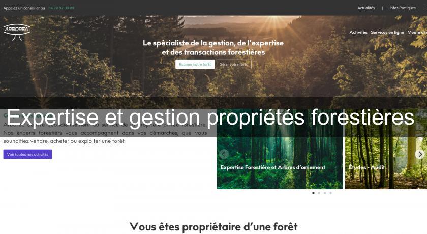 Expertise et gestion propriétés forestières Expertise et gestion propriétés forestières