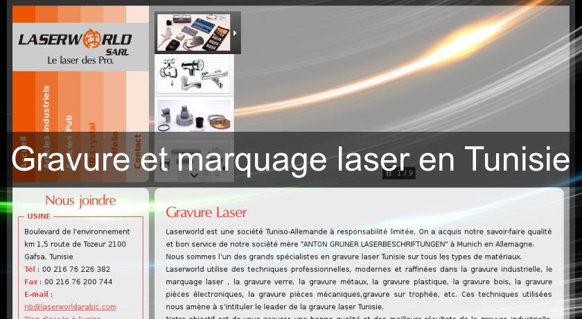 Gravure et marquage laser en Tunisie Gravure et marquage laser en Tunisie