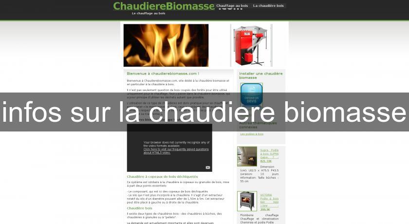 infos sur la chaudiere biomasse infos sur la chaudiere biomasse