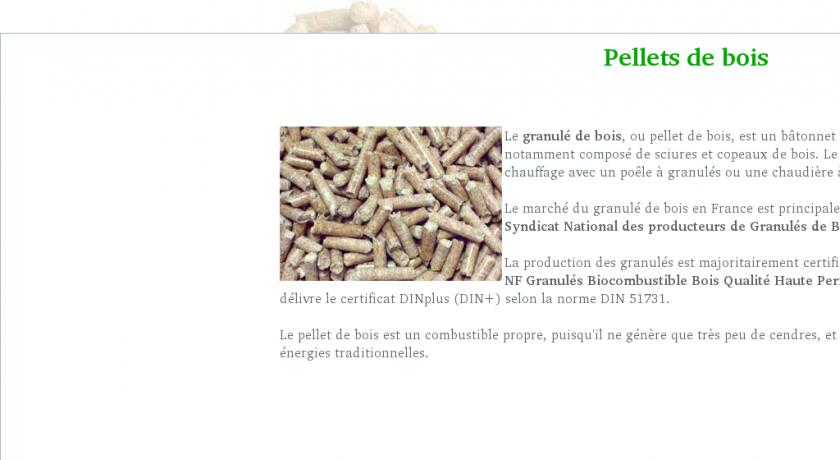Le chauffage au bois, pellets et granulés Le chauffage au bois, pellets et granulés