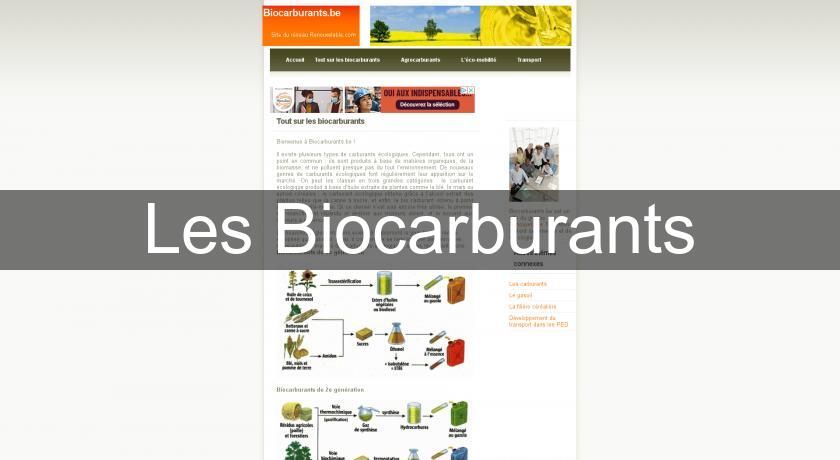 Les Biocarburants Les Biocarburants